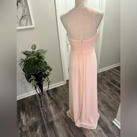 Bill Levkoff Women’s Blush Bridesmaids Dress Size 10 - Picture 3 of 7